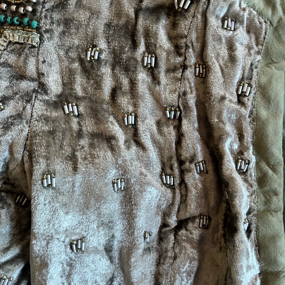 Embroidered Open Front Jacket - Picture 2 of 9